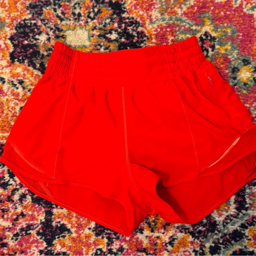 Lululemon Athletica Red Athletic Shorts Lightweight and Relaxed Fit